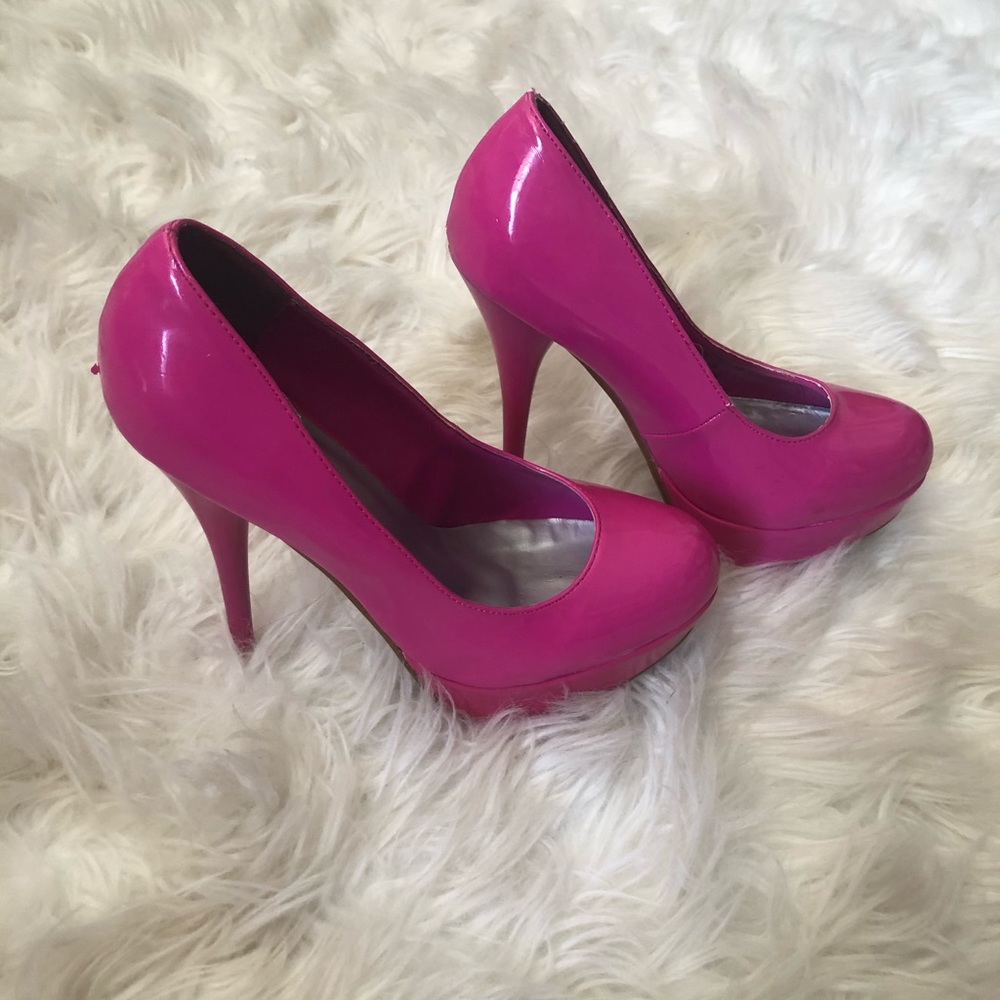 Hot Pink Cathy Jean Heels - Size 8